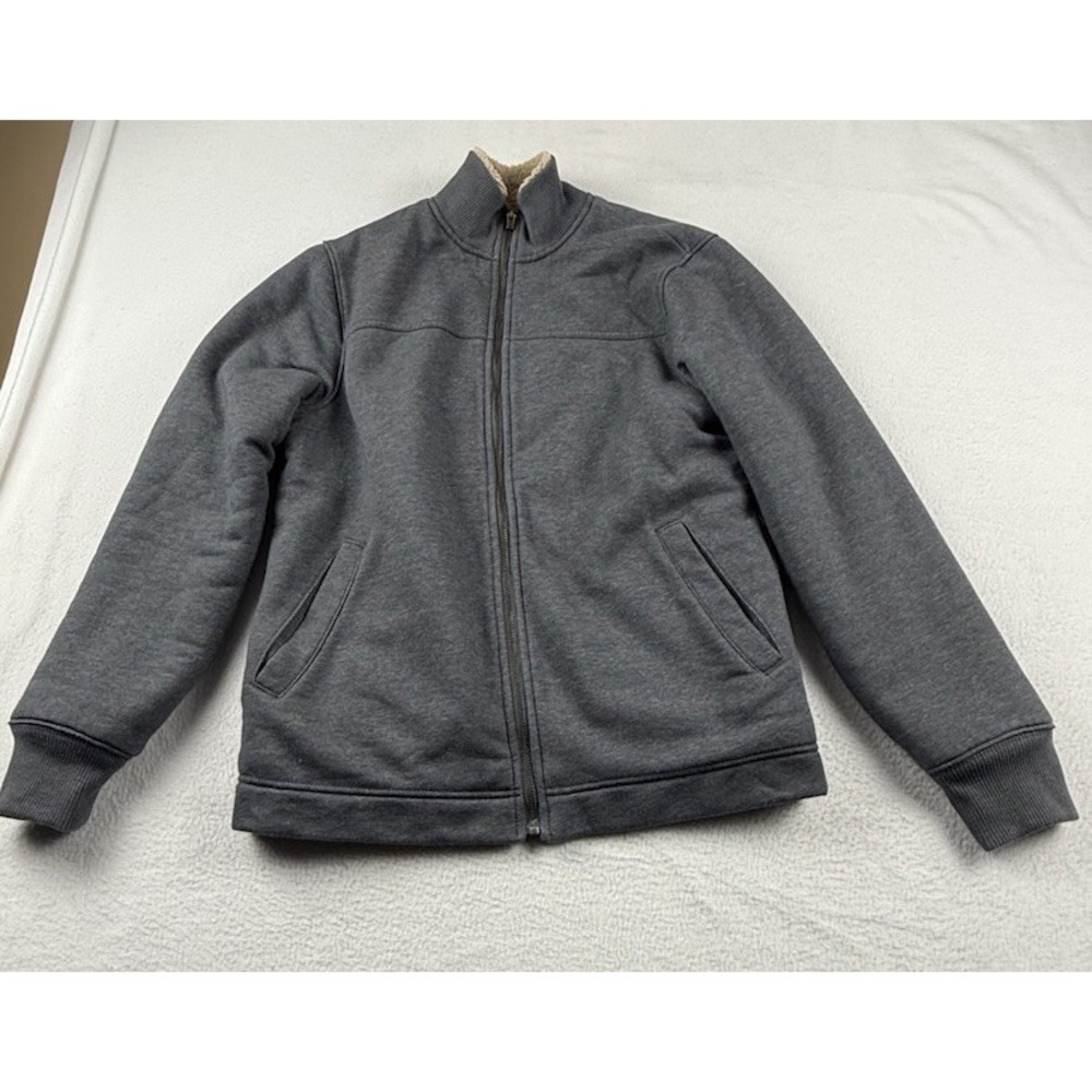 Gap Super Soft Mock Sherpa Lined Jacket Gray Mens Size S